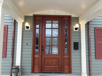 exterior mahogany door true divided lites
